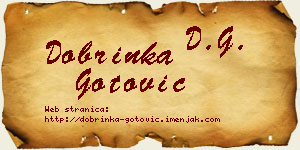 Dobrinka Gotović vizit kartica